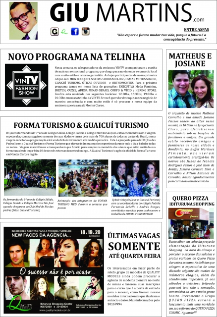 Quinta-Feira, 3 de Dezembro de 2015 - by GIU MARTINS